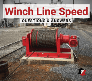 Winch Line Speed Questions and Answers. Image of Rail car positioning winch.